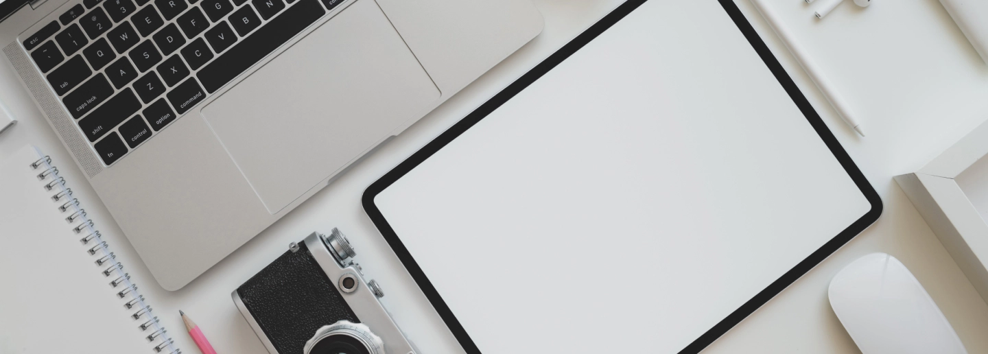 flat layout concept design of ipad and laptop gadgets columbus oh