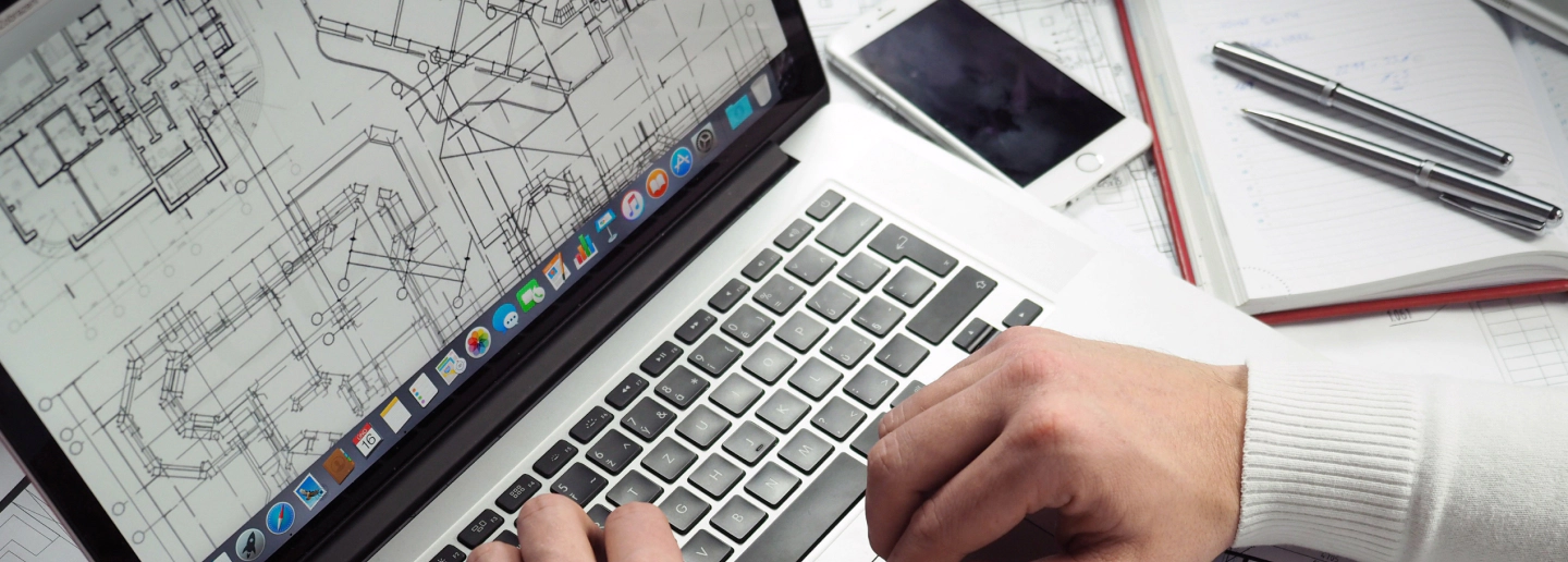 man designing digital blueprint columbus oh